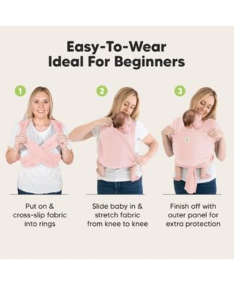 D-Lite Baby Wrap Carrier, Adjustable Baby Carrier, Baby Sling, Newborn, Infant, Toddler 7-44lbs