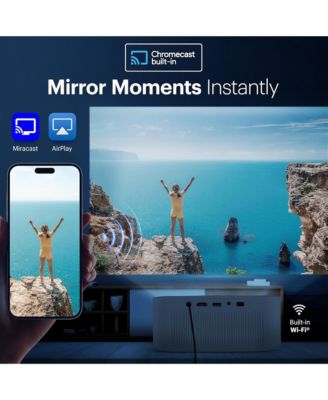 FLIK X20 Full HD Smart Projector Kit with 100" Screen, Tripod, Remote, Wi-Fi, EVA Case