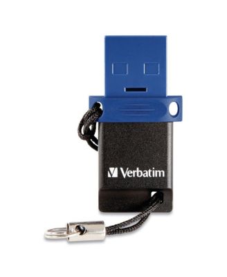 99154 Store  n' Go 32 GB Dual USB 3.0 Flash Drive for USB-C Devices - Blue