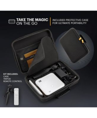 Luma 450 Smart Projector, Full HD Portable Pico Projector with 80" Screen, Tripod, Remote & Case