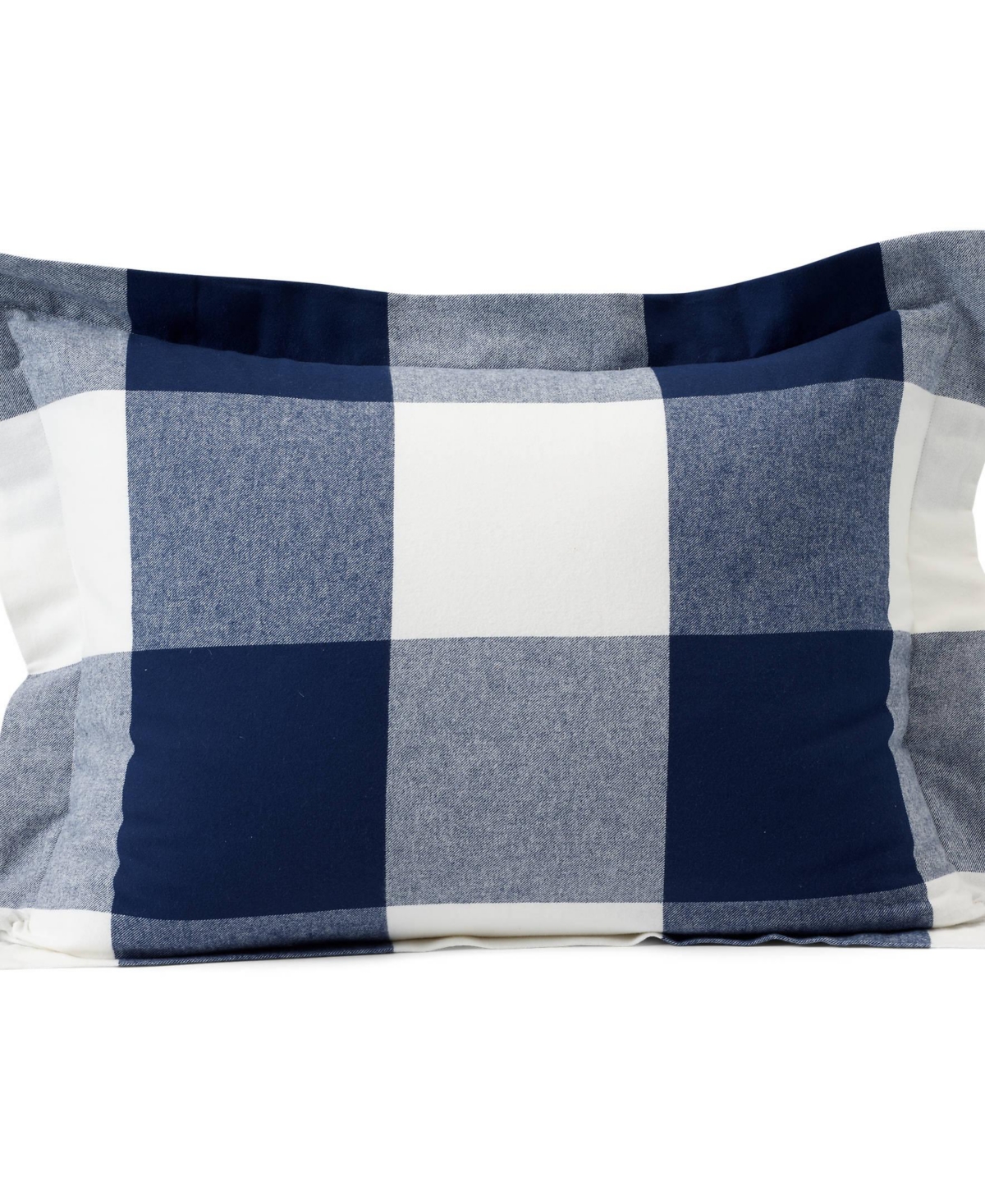 Lands' End Comfy Super Soft Cotton Flannel Plaid Pillow Sham