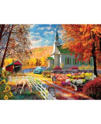 Fall church 1000 piece Jigsaw Puzzle for Adults