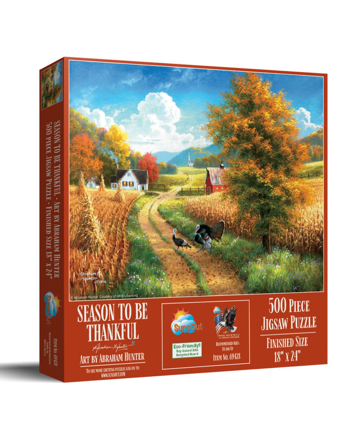 Детский пазл SunsOut A Season to be Thankful 500 Piece Jigsaw Puzzle, Ages 15+ — фото 1