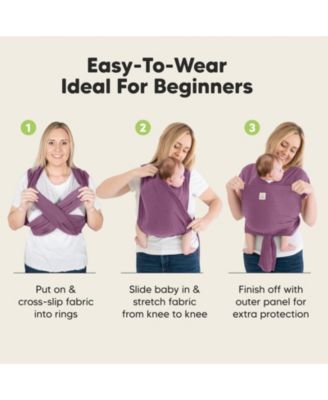 D-Lite Baby Wrap Carrier, Adjustable Baby Carrier, Baby Sling, Newborn, Infant, Toddler 7-44lbs