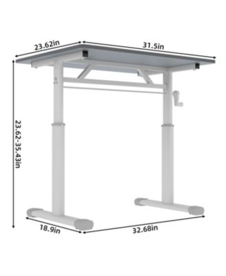 Adjustable Height Study Desk - Kids & Adults, Compact Design