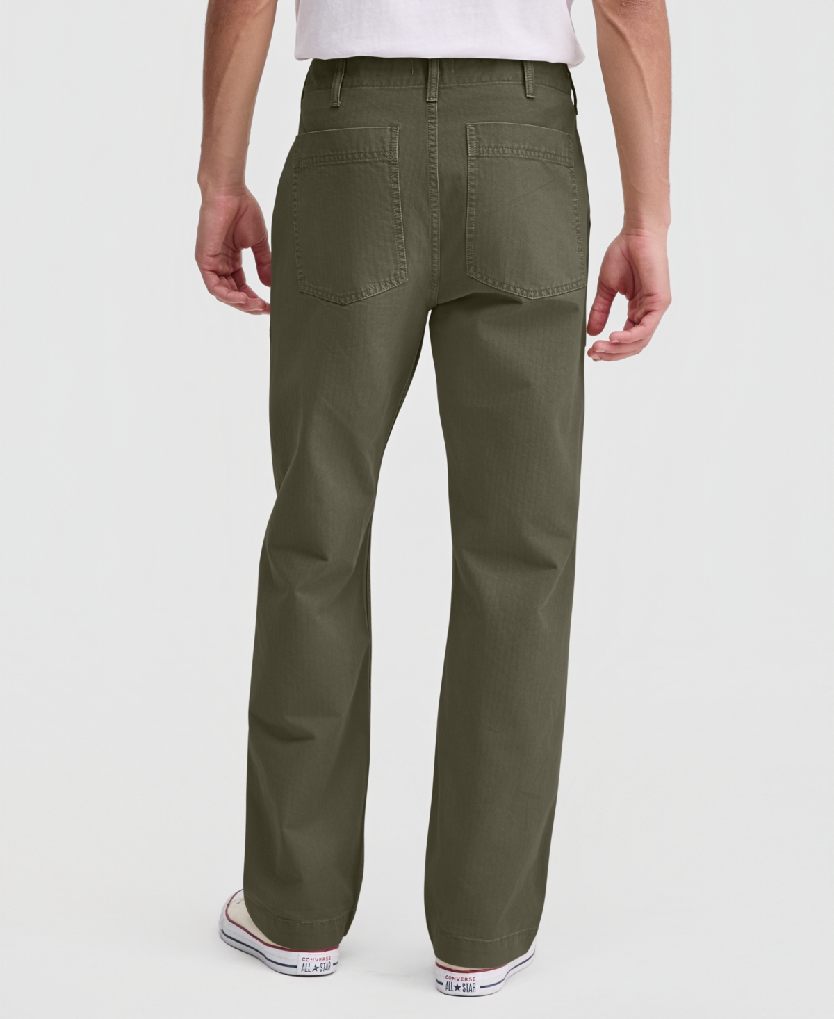 Sun + Stone Men's Cotton Tonal-Print Regular-Fit Pants, Macy's Exclusive