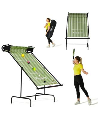Racket Sports Indoor Outdoor Tennis Rebounder Net with Carry Bag, Green