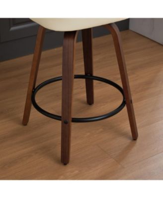 Rattan Counter Height Swivel Bar Stools (Set of 2)