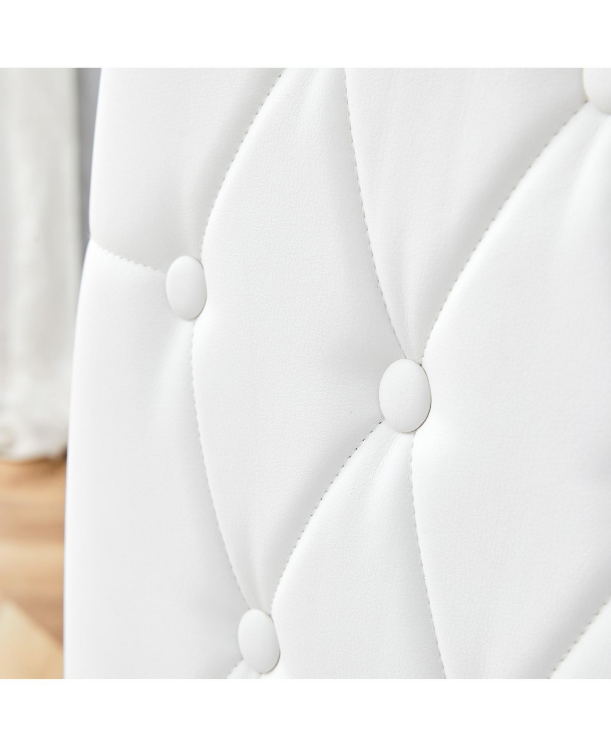 Streamdale Furniture White Armless Dining Chairs (4-Piece Set)