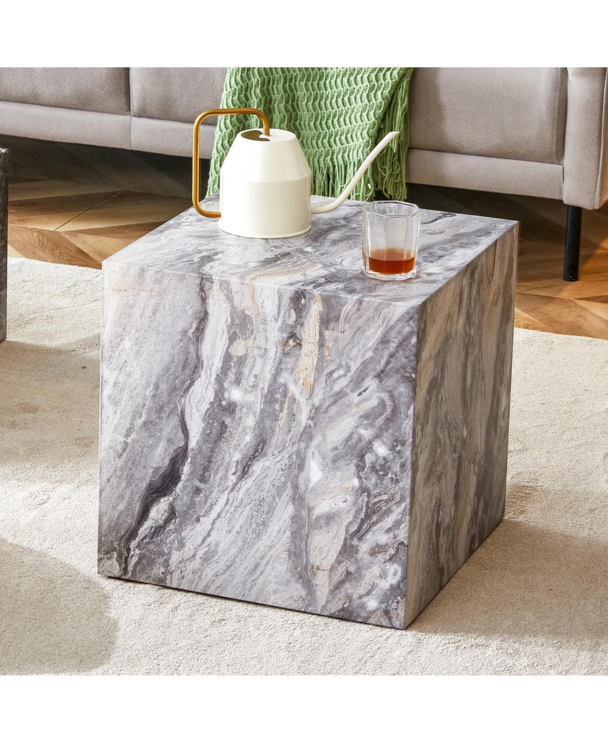 Streamdale Furniture Modern Gray Textured Coffee Table