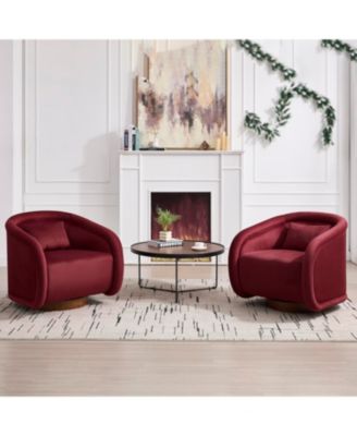 Velvet Swivel Accent Chair