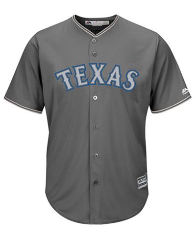Majestic Men's Texas Rangers Platinum Cool Base Jersey