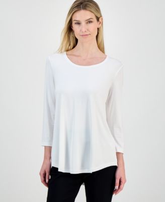 Women's 3/4-Sleeve Scoop Neck Top, Created for Macy's