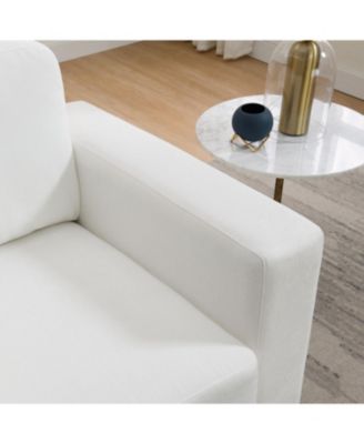 Oversized Chenille Accent Chair, Washable Cover