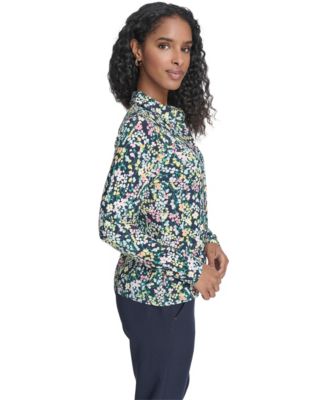 Women's Floral Long-Sleeve Shirt