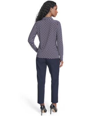 Women's Double Dot Long-Sleeve Button Down Shirt