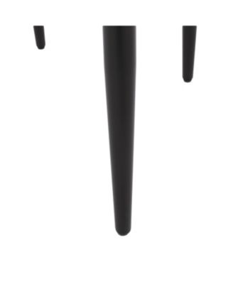 Modern Gold Accent Upholstered Dining Chairs (Set of 2)