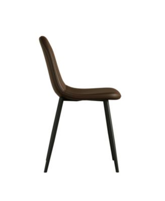 Saddle Leather Dining Chairs (Set of 4)