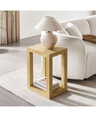 14" Rectangular Side/Coffee Table - Modern End Table