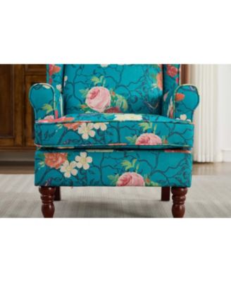 Floral Cyan Chair