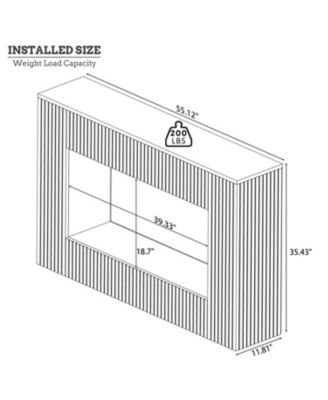 Streamdale 55" Modern Slatted Console/Entryway Table