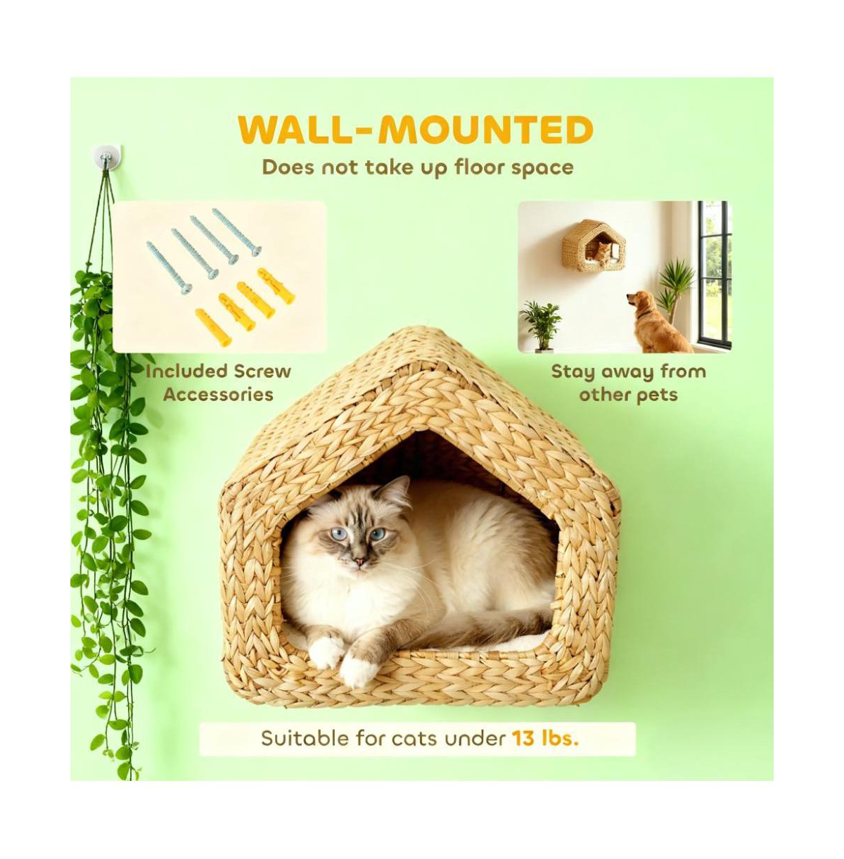 Zeus & Ruta Wall Mounted Cat House