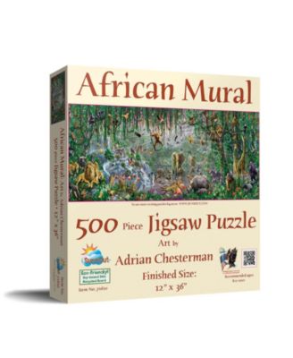 African Mural 500 piece Jigsaw Puzzle for Adults