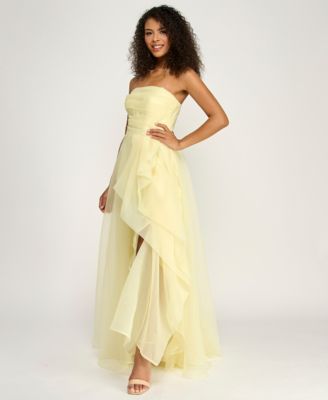 Yellow Long Prom Dresses | Macy's