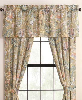 Belle Floral Tailored Window Valance, 80" x 17"