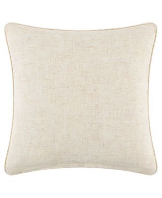 Bronte Square Floral Embroidery Decorative Pillow, 16" x 16"