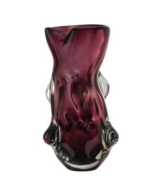 Sylvan Nodular Glass Grape Purple Tabletop Vase