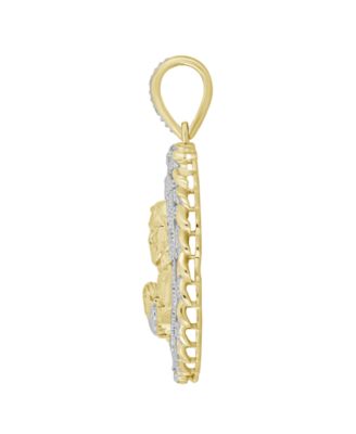 Men's Diamond Charm (1/6 ct. t.w.) in 10k Yellow Gold