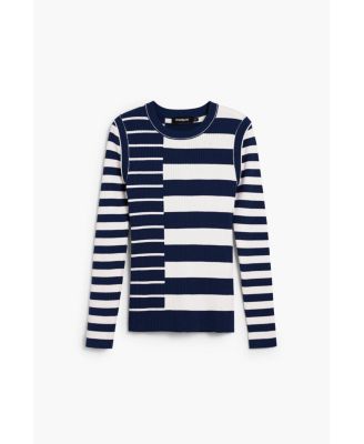 Women's Ribbed striped sweater
