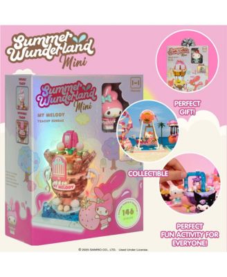 Sanrio Hello Kitty and Friends  Summer Wunderland Mini  Cute Water Theme Park Building Block Set Fan Gift, Party Favor, Collectible Toy
