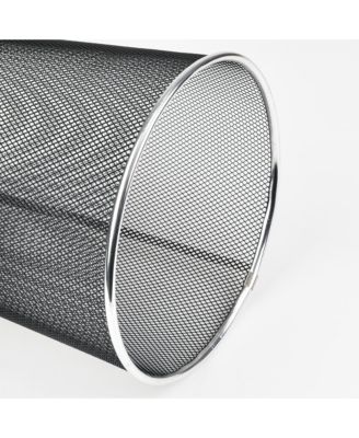 10 Liter Mesh Waste Basket Can for Garbage, Round Open Top Trash Can for Office, Bathroom Bedroom, Kitchen