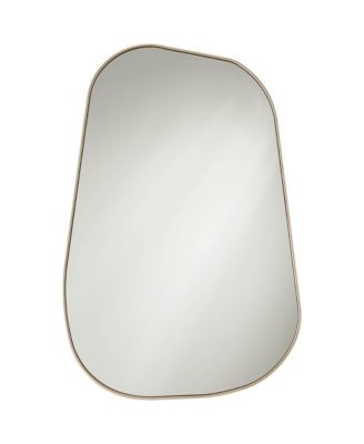 Modern Curved Corner Rectangular Vanity Wall Mirror for Bathroom Bedroom Living Room Office