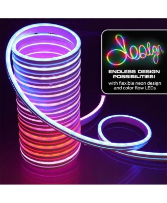 RGB+IC Flexible Neon Outdoor LED Smart Light Strip – 16.4 Ft