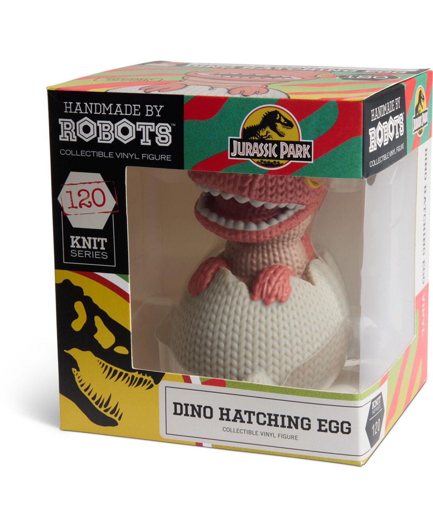 Детские фигурки Handmade By Robots Jurassic Park Dino Hatching Egg & Park Vehicle 2-Piece Collectible Set, от 13 лет — фото 3