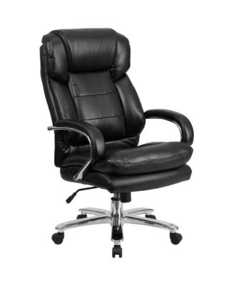 24/7 500 lb. Big & Tall Executive Swivel Ergonomic Office Chair with Loop Arms