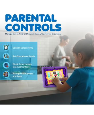 K103 10 in. Kids Tablet Android 13, 32GB with Epic! and Lingokids, includes Kid-Proof Case with Kickstand