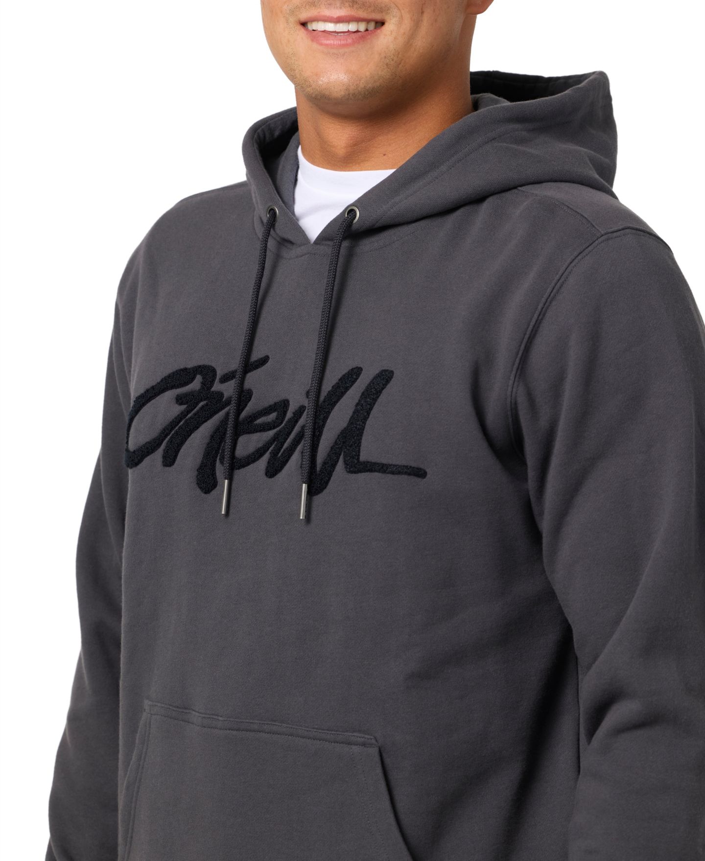 Мужская толстовка O'Neill Capitola Logo Applique Pull-On, цвет: Призрачный — фото 6