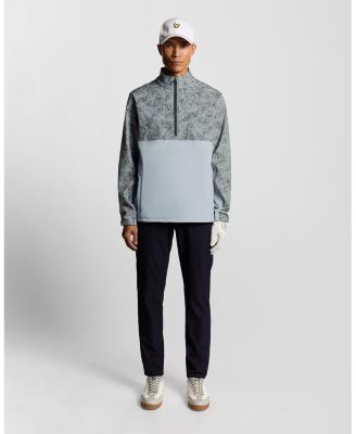 Men's Golf Printed Half Zip Windjammer Jacket