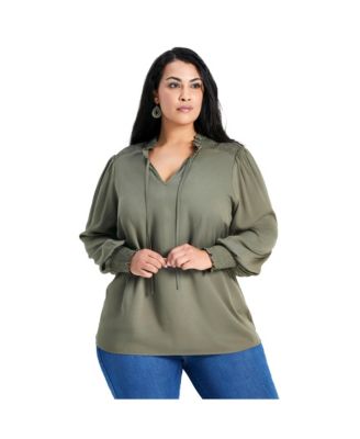 Women's Abby Blouson Sleeve Blouse