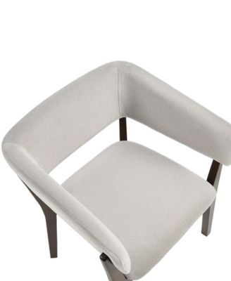 Blake Faux Mohair Upholstered 26" Beech Wood Dining Armchair