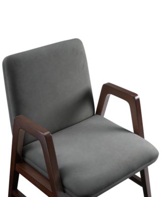 Stella Velvet Upholstered 23" Beech Wood Dining Armchair