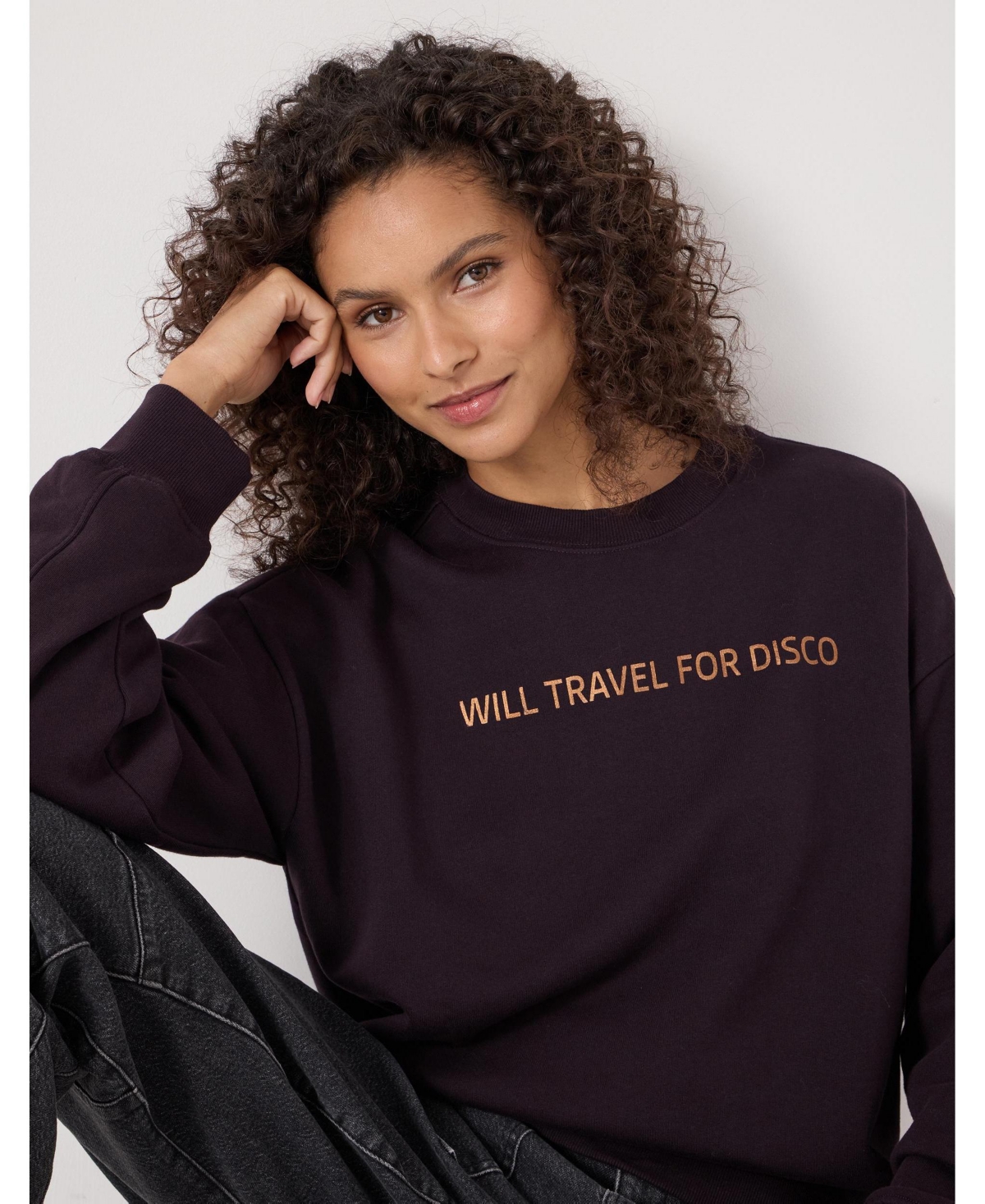Hush Women's Disco Embroidered Sweatshirt