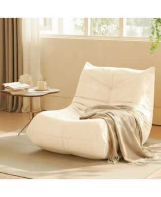 Luxury Accent Sofa Chair Button-Tufted Detail Microfiber Comfy Chair for Living Room Bedroom