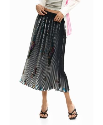 Women's Arty texture midi skirt