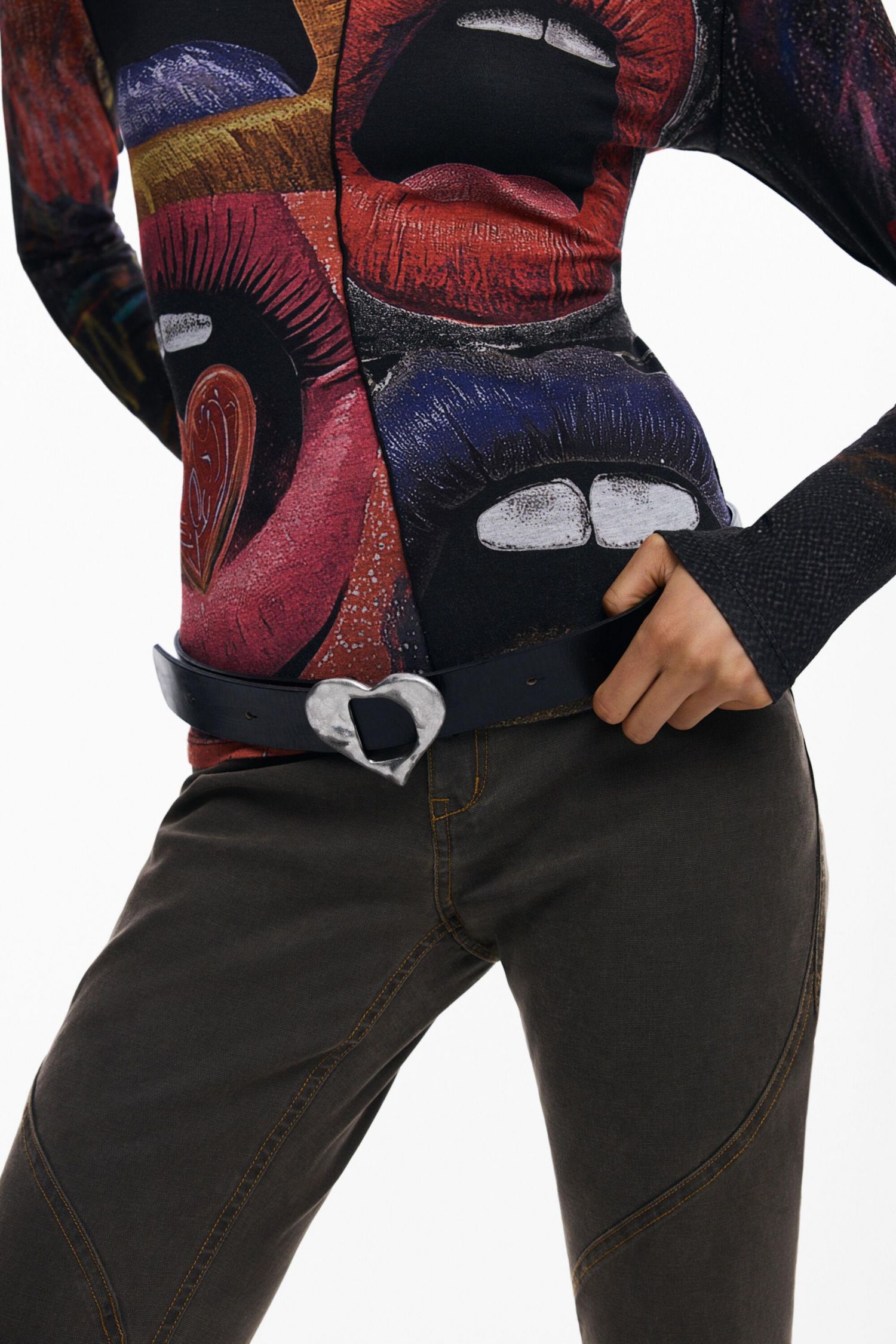 Women's Leather Belt Heart