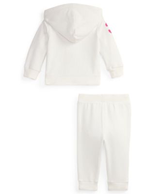 Baby Girls' Big Pony Fleece Zip Hoodie and Pants, 2-Piece Set